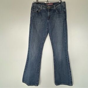 Vintage Bootcut Super Low Levi's 518 Blue Stretch Denim Jeans